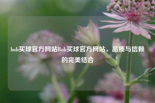 bob买球官方网站Bob买球官方网站，品质与信赖的完美结合