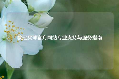 欧冠买球官方网站专业支持与服务指南